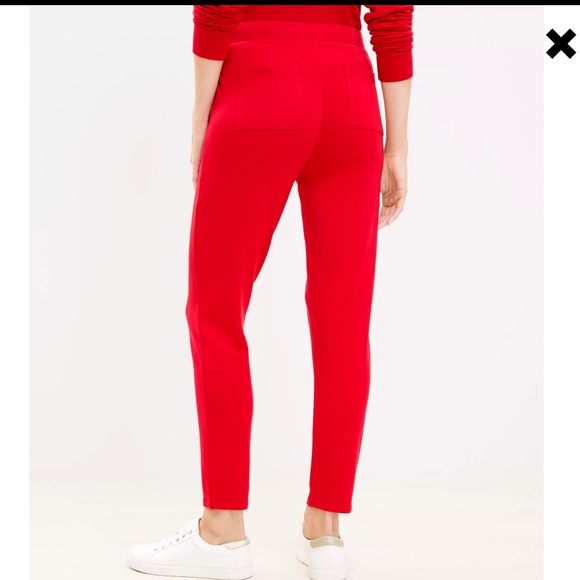 Lou & Grey Women's Signaturesoft Red Sweatpants Joggers Sz S - Picture 3 of 9